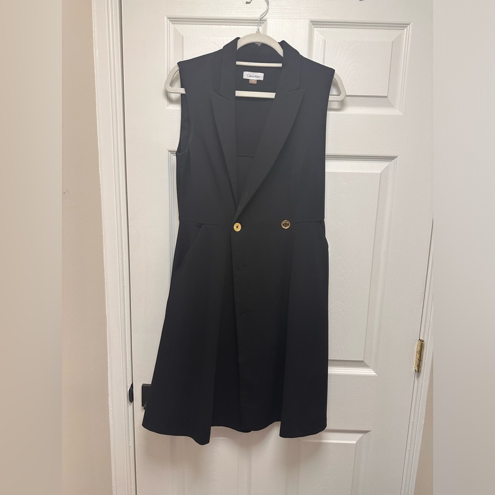 Calvin Klein sleeveless blazer dress , size 10